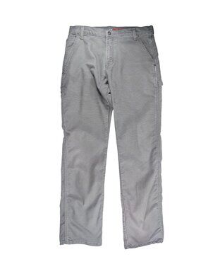 Dickies Flex Men's 32x34 Gray Mid-Rise Straight Leg Carpenter Work Pants